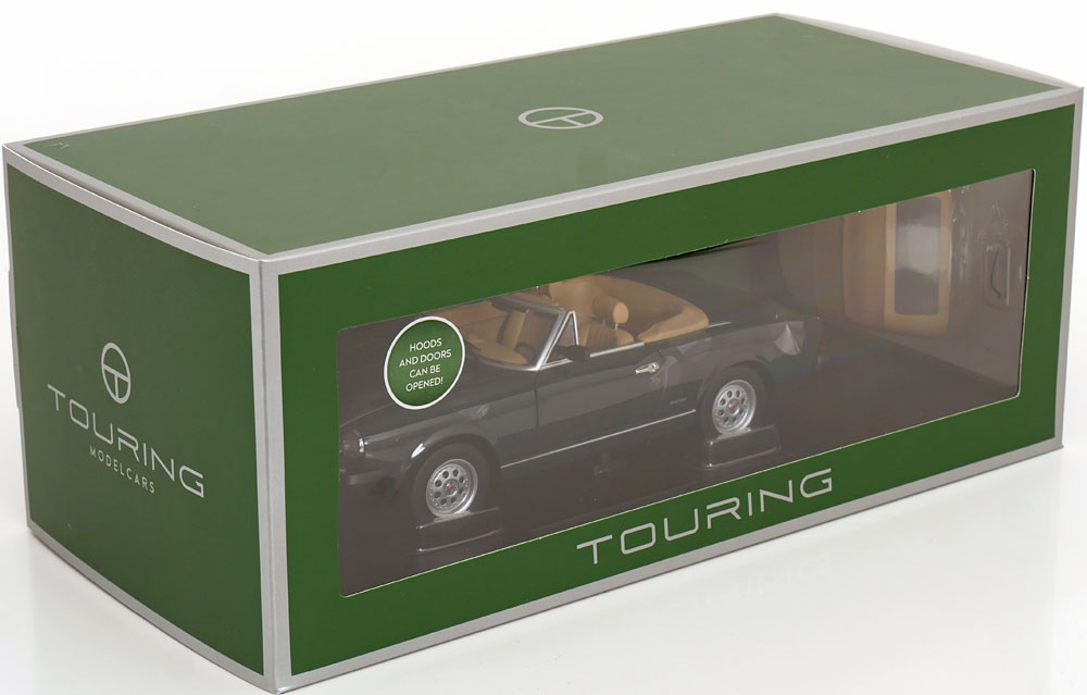 1:18 Touring Pinninfarina Spidereuropa (Fiat 124) 1982 darkgreen